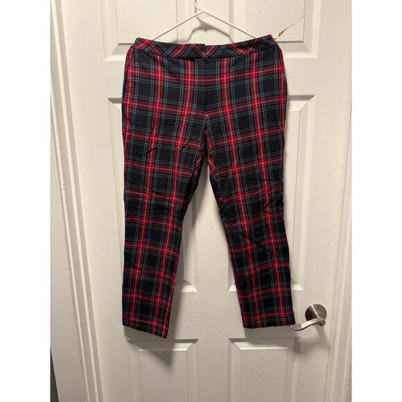 J.Jill Pants - J.Jill Plaid Bi-Stretch Plaid Flannel Ankle Trouser Pants Size 8